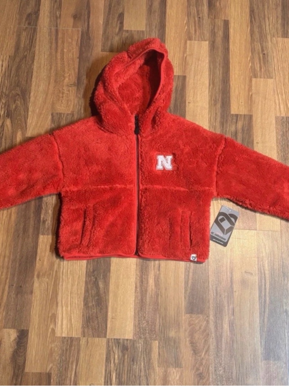 Nebraska Cornhuskers Colosseum Zip Up Hooded Jacket Girls Youth Medium (7/8)
